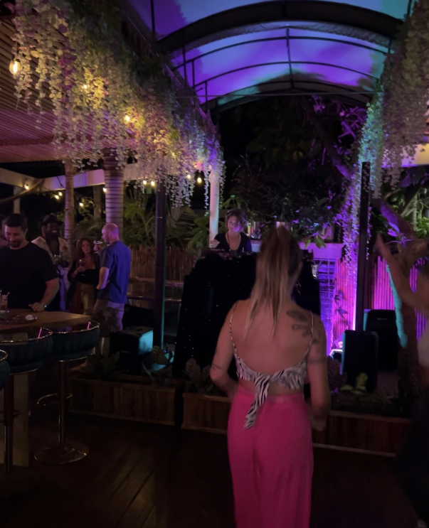 Belle Surf Cafe at night with sushi, cocktails, DJs, and live music
